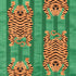 Jokhang Tiger Velvet fabric in green color - pattern number 77233 - by Schumacher in the Velvet & Velvet Trims collection