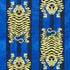 Jokhang Tiger Velvet fabric in blue color - pattern number 77234 - by Schumacher in the Velvet & Velvet Trims collection