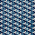 Dazzle Ship Velvet fabric in azure color - pattern number 77243 - by Schumacher in the Johnson Hartig collection