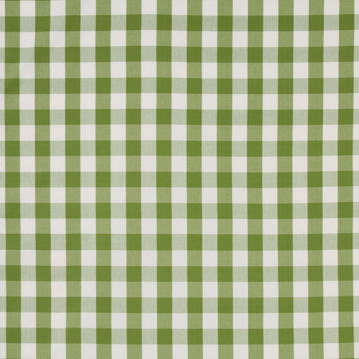 Camden Cotton Check fabric in leaf color - pattern number 77322 - by Schumacher in the New Traditional:  Provencal collection