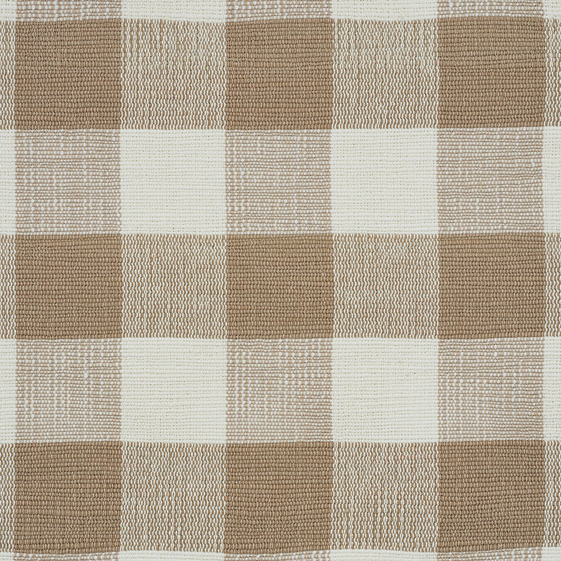 Barnes Performance Check fabric in natural color - pattern number 77551 - by Schumacher in the New Traditional collection
