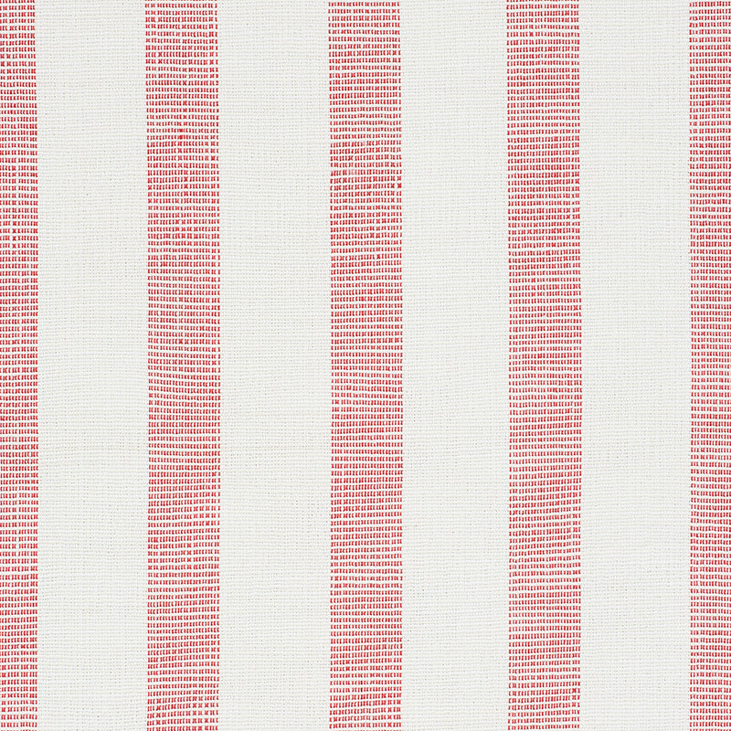 Ketley Performance Stripe fabric in red color - pattern number 77561 - by Schumacher in the New Traditional collection