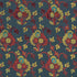 Jennie Velvet fabric in blue and red color - pattern number 77741 - by Schumacher in the Cut & Patterned Velvets collection