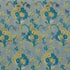 Jennie Velvet fabric in peacock and celadon color - pattern number 77742 - by Schumacher in the Cut & Patterned Velvets collection