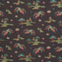 Hanlun Dragon Embroidery fabric in charcoal color - pattern number 78113 - by Schumacher in the Fire Breather collection