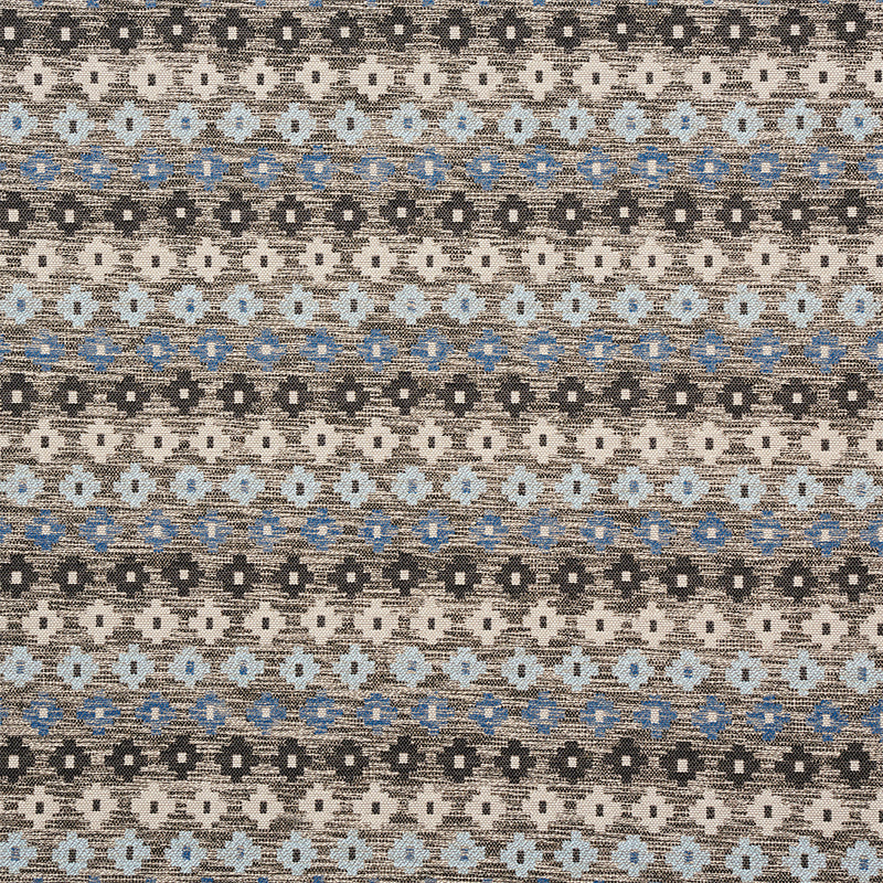 Ayumi Performance fabric in blue color - pattern number 78130 - by Schumacher in the Open Sky collection