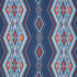 Bayeta Embroidery fabric in blue and red color - pattern number 78150 - by Schumacher in the True West collection