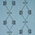 Nicolette Embroidery fabric in dusty blue color - pattern number 78202 - by Schumacher in the Misterioso collection