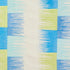 Sunburst Stripe Embroidery fabric in blue and lime color - pattern number 78401 - by Schumacher in the Exquisite Embroideries collection