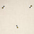Honey Bee Embroidery fabric in natural color - pattern number 78420 - by Schumacher in the Exquisite Embroideries collection