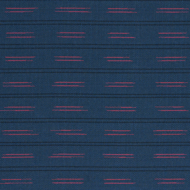 Ainsley Stripe Indoor Outdoor fabric in navy color - pattern number 78581 - by Schumacher in the Indoor-Outdoor Prints &amp; Wovens collection