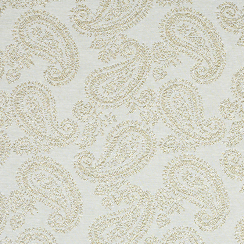 Milena Paisley fabric in natural color - pattern number 78720 - by Schumacher in the New Traditional collection