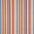 Zuni Stripe fabric in blue and orange color - pattern number 78730 - by Schumacher in the Open Sky collection