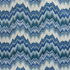 Bezique Flamestitch Velvet fabric in lapis color - pattern number 78792 - by Schumacher in the Earth And Sky collection