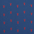 Lobster Embroidery fabric in navy color - pattern number 78800 - by Schumacher in the Exquisite Embroideries collection