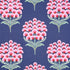 Aurelia Embroidery fabric in navy color - pattern number 78810 - by Schumacher in the Exquisite Embroideries collection