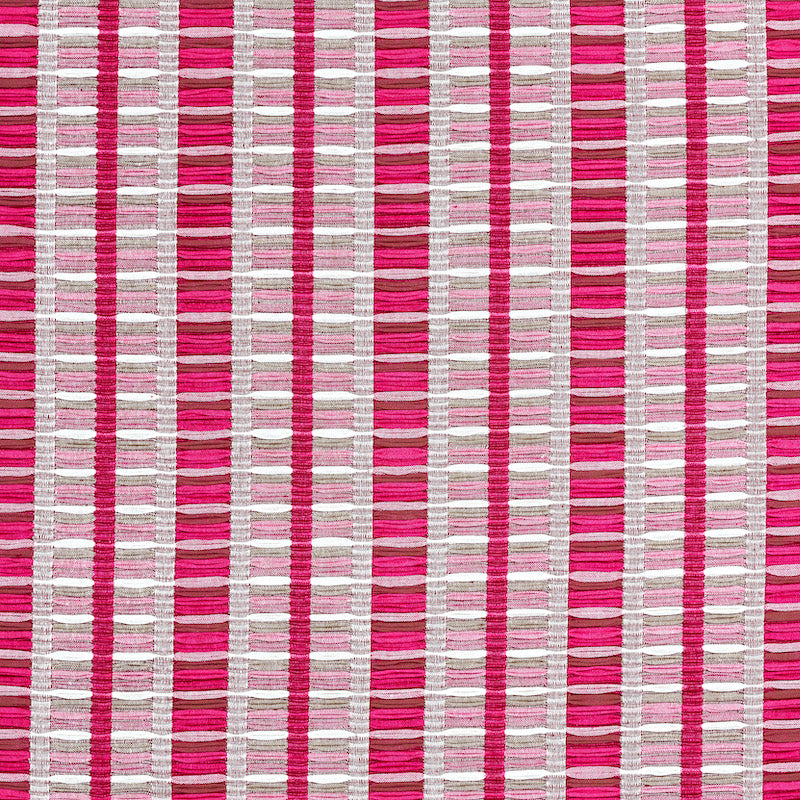 Palopo Hand Woven Stripe fabric in flamingo color - pattern number 78821 - by Schumacher in the A Rum Fellow collection