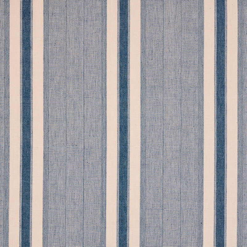 Ipala Hand Woven Stripe fabric in ocean color - pattern number 78830 - by Schumacher in the A Rum Fellow collection
