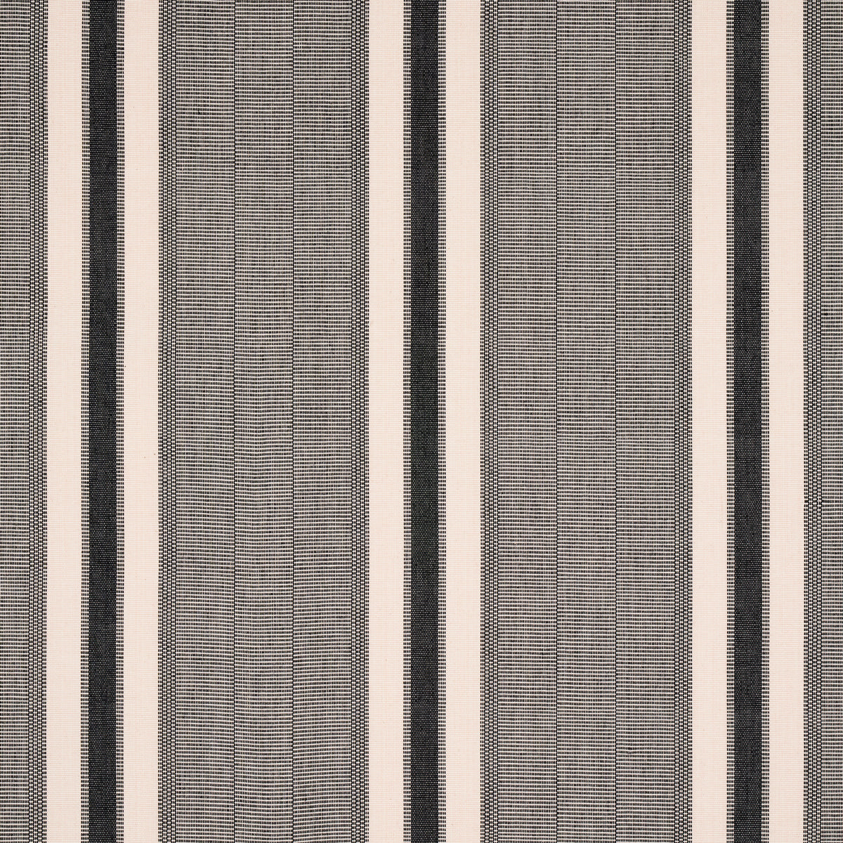 Ipala Hand Woven Stripe fabric in pitch color - pattern number 78836 - by Schumacher in the A Rum Fellow collection