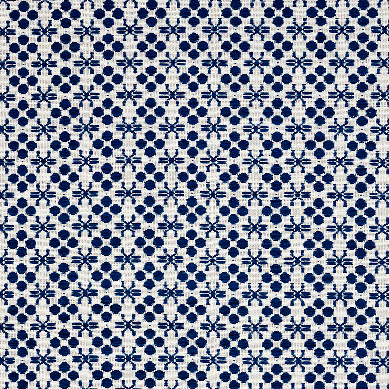 Lempa Hand Woven fabric in indigo color - pattern number 78880 - by Schumacher in the A Rum Fellow collection
