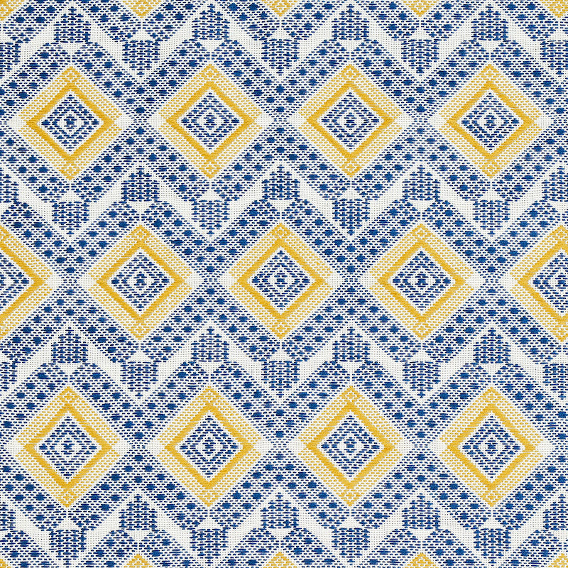 Ocosito Hand Woven fabric in blue color - pattern number 78901 - by Schumacher in the A Rum Fellow collection