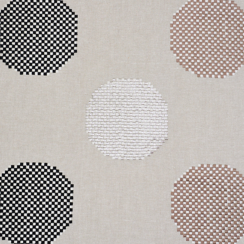 Hansen Embroidery fabric in neutral color - pattern number 78940 - by Schumacher in the Scandinavian Modern collection