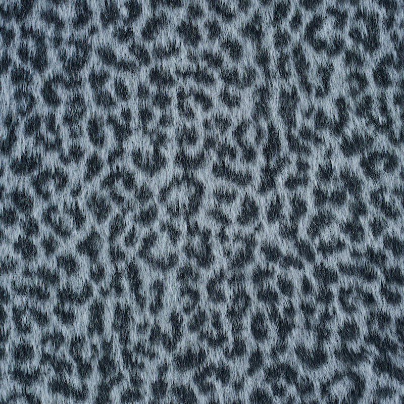 Lilya Leopard fabric in grey color - pattern number 78961 - by Schumacher in the Rive Gauche collection