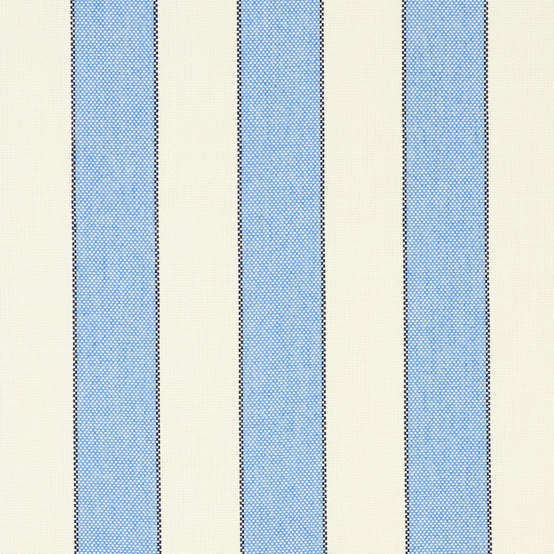 Blumont Stripe Indoor Outdoor fabric in blue color - pattern number 79050 - by Schumacher in the Indoor-Outdoor Prints &amp; Wovens collection