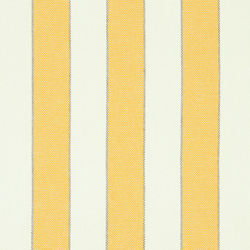 Blumont Stripe Indoor Outdoor fabric in yellow color - pattern number 79052 - by Schumacher in the Indoor-Outdoor Prints &amp; Wovens collection