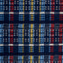 Zealand Check fabric in navy multi color - pattern number 79072 - by Schumacher in the Scandinavian Modern collection