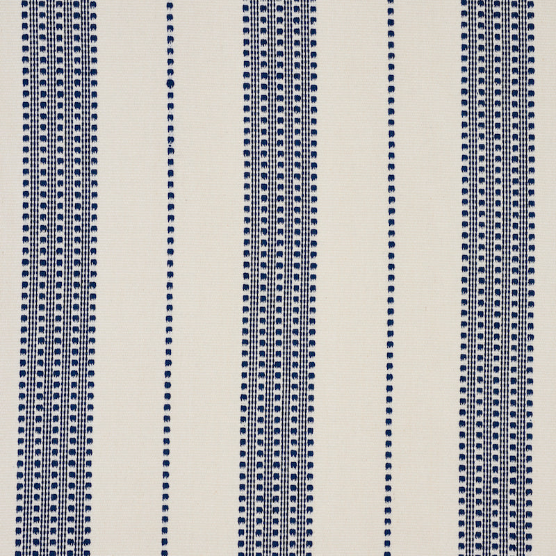 Lubeck Stripe fabric in navy color - pattern number 79090 - by Schumacher in the Scandinavian Modern collection