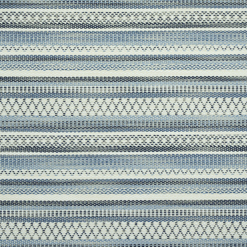 Fremont Indoor Outdoor fabric in blue color - pattern number 79190 - by Schumacher in the Indoor-Outdoor Prints &amp; Wovens collection