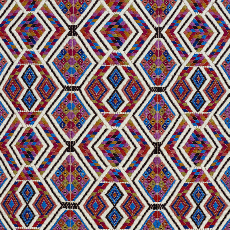 Chahal Hand Woven Brocade fabric in carnival color - pattern number 79230 - by Schumacher in the A Rum Fellow collection
