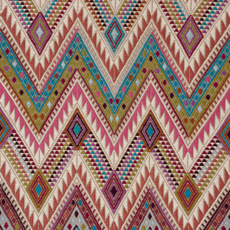 Coyolate Hand Woven Brocade fabric in nougat color - pattern number 79241 - by Schumacher in the A Rum Fellow collection
