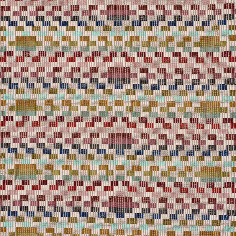 Izapa Hand Woven Brocade fabric in multi color - pattern number 79250 - by Schumacher in the A Rum Fellow collection