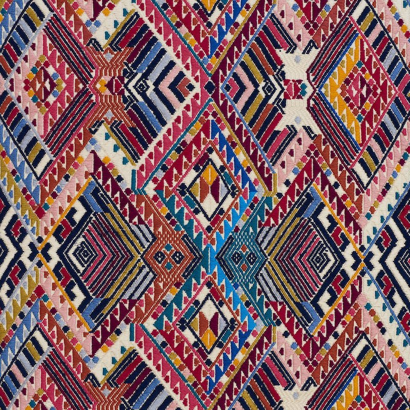 Nica Hand Woven Brocade fabric in rosa color - pattern number 79280 - by Schumacher in the A Rum Fellow collection