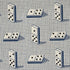 Domino Epingle fabric in blue color - pattern number 79321 - by Schumacher in the Misterioso collection