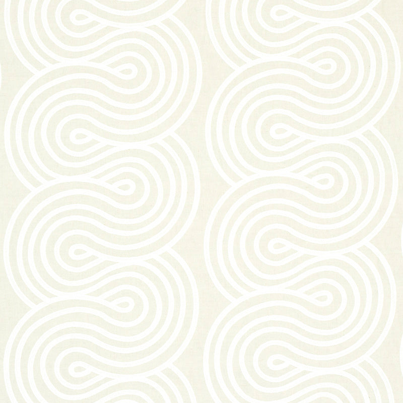 Giraldi Embroidery fabric in natural color - pattern number 79342 - by Schumacher in the Misterioso collection
