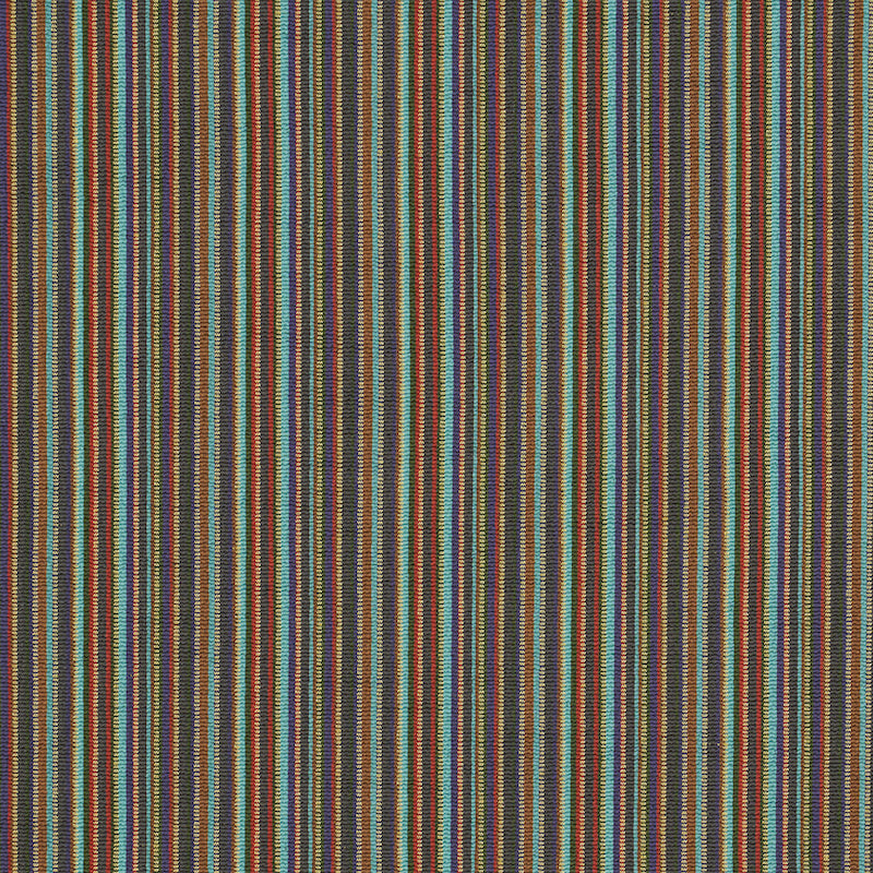 Sinoir Stripe fabric in multi color - pattern number 79351 - by Schumacher in the Rive Gauche collection
