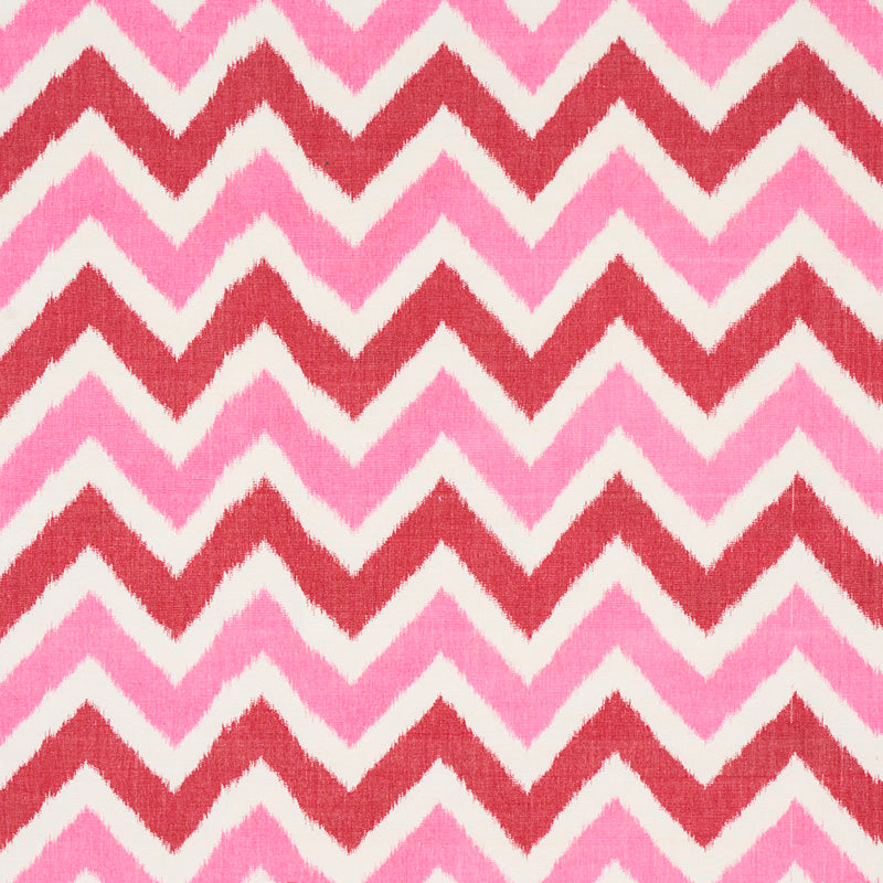 Vedado Ikat fabric in pink color - pattern number 79461 - by Schumacher in the Happy Together collection