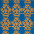 Cybele Embroidery fabric in blue color - pattern number 79470 - by Schumacher in the Bohemia collection