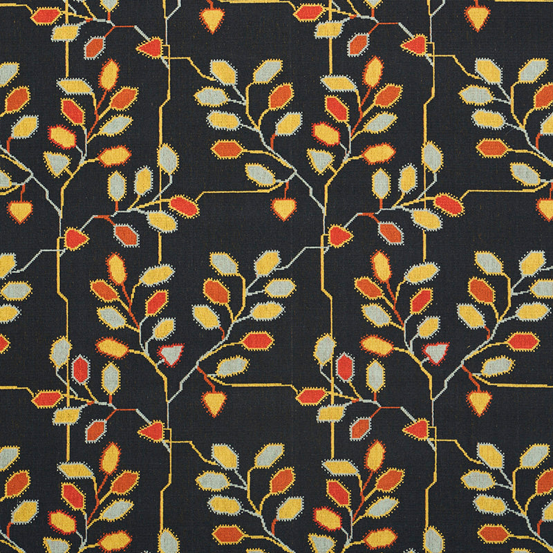 Tumble Weed Epingle fabric in soot color - pattern number 79512 - by Schumacher in the Neisha Crosland collection