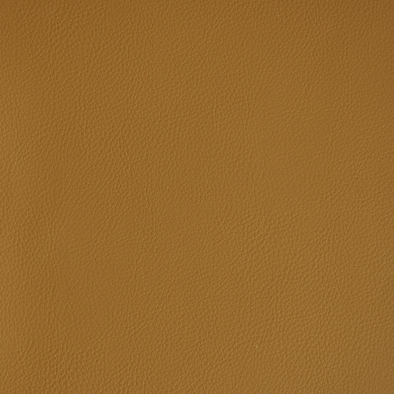 Vegan Leather Indoor Outdoor fabric in saddle color - pattern number 79550 - by Schumacher in the Perfect Basics: Vegan Leather &amp; Suede collection