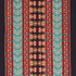 Vinka Embroidery fabric in red and black color - pattern number 79621 - by Schumacher in the Bohemia collection