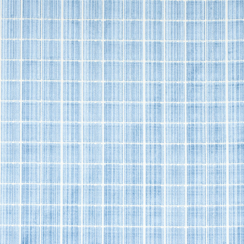 Corneille Velvet fabric in sky color - pattern number 79630 - by Schumacher in the Misterioso collection