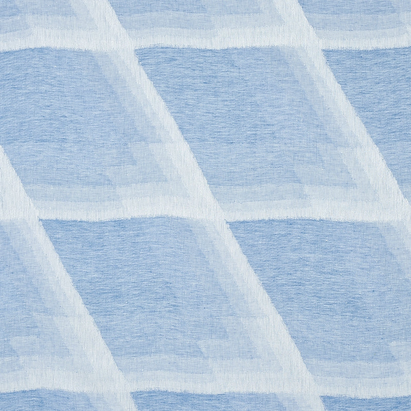 Canso Casement fabric in blue color - pattern number 79812 - by Schumacher in the Natura collection