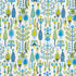 Desna Embroidery fabric in blue and green color - pattern number 79821 - by Schumacher in the Perennial Favorites collection