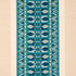 Sandor Stripe Embroidery fabric in peacock color - pattern number 79832 - by Schumacher in the Bohemia collection