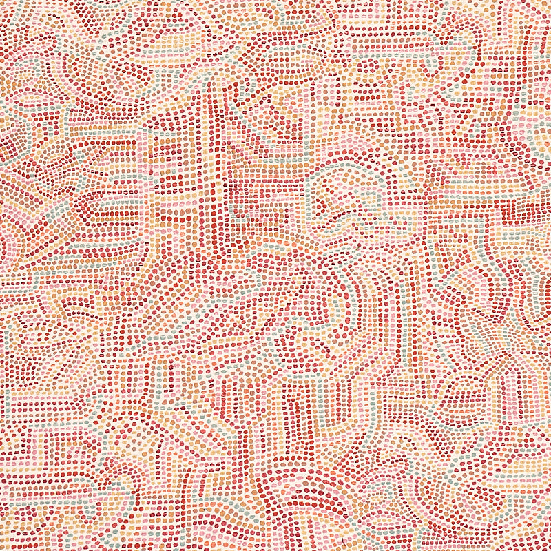 Galina fabric in pink color - pattern number 79871 - by Schumacher in the Bohemia collection