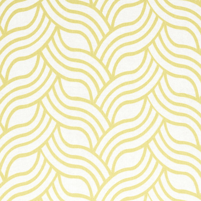 Sangomar Applique fabric in citron color - pattern number 79950 - by Schumacher in the Natura collection